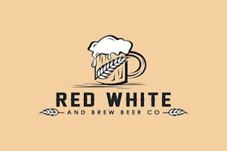 design an iconic logo for american themed microbrewery