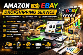do amazon to ebay dropshipping product listings