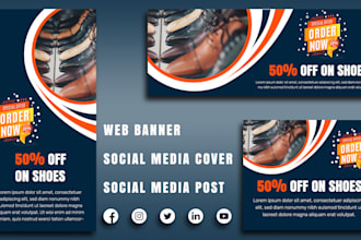 design creative web banner, fb ads