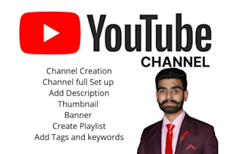 create and set up youtube channel with SEO