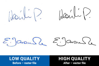 convert your signature to vector file