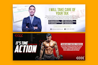 design facebook cover, linkedin banner, engaging social media post