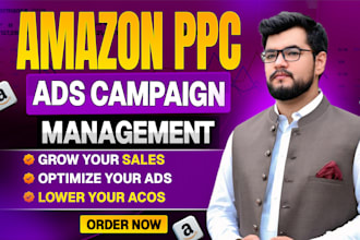 setup, optimize and manage amazon ppc ads campaign for low acos