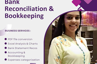 do monthly bank reconciliations converting bank statements from scanned PDF