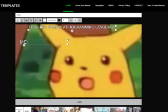 create a meme making website adsense and user friendly