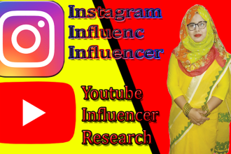find the best instagram influencer and youtube influencer