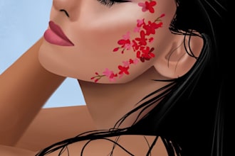 do digital portraits and illustrations