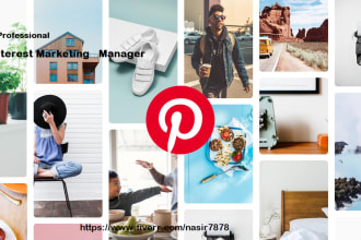 be your active pinterest marketing manager to grow traffic