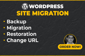 do wordpress website migration and backup
