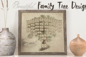 design custom family tree art print