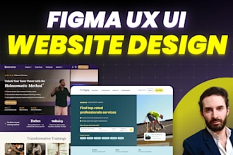 design a premium UX UI website in figma with a focus on UX and cro