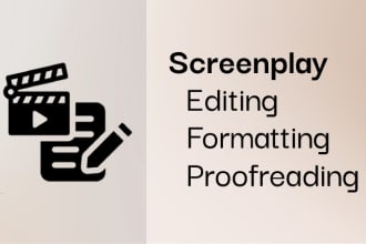 edit, format and proofread your TV or film screenplay