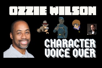 record a character voice over
