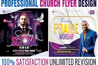 design exceptional church flyer or event flyer