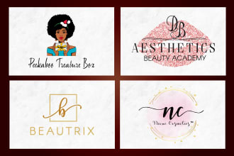 design beautiful modern feminine logo in just 24 hrs