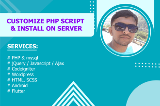 do customize and install php script