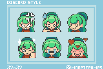 create pixel art emotes for you