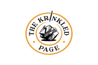 design inspire kids to write with a logo for the krinkled page