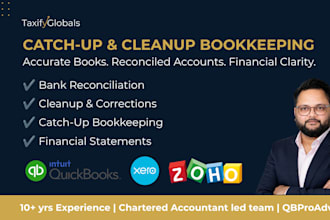 clean up, catch up, and reconcile your books