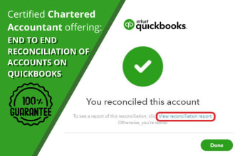 clean up and reconcile your quickbooks, xero and wave accounts