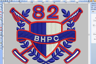 embroidery logo convert to digitize into dst, jef, files