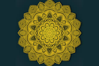 draw digital mandala art for you in one hour