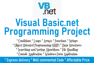 do your visual basic project and assignment