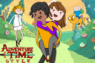 draw you in adventure time style