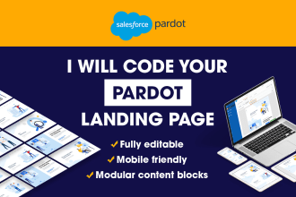 code your pardot landing page template