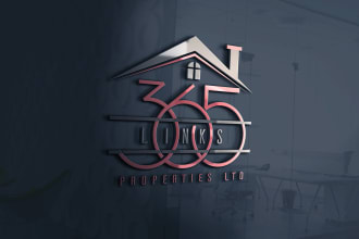 design 2 stunning logo for real estate and property business