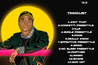 create mixtape cover and album cover within 24 to 48 hours