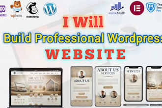 create a professional wordpress website from scratch