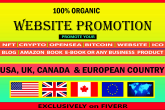 promote your website, nft, crypto, book marketing, web3 promotion targeted user