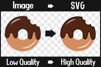 convert a low resolution raster image or logo into a high quality svg