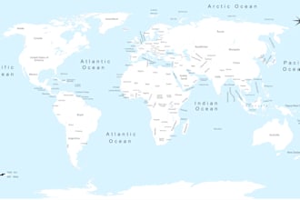be map illustrator or vector tracing custom map design