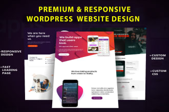 create a clean and modern wordpress business  website design