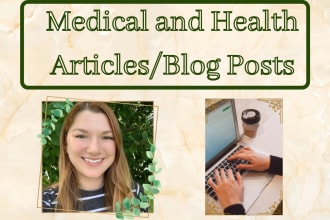 撰写医疗和健康方面的文章或博客gydF4y2Ba