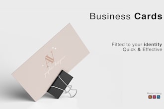 create eyecatching business cards, print ready