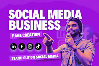 create social media business pages for online marketing