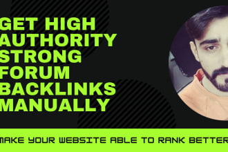 make high authority niche relevant forum backlinks high da