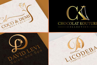 do luxury fashion, beauty, boutique, or clothing brand logo