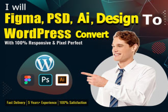 design or convert your website PSD to wordpress using elementor pro