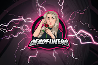 do custom twitch overlay channel logo stream package mascot panel screen alert