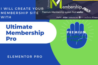 create a wordpress membership website with elementor pro