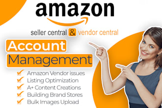 be your expert amazon seller and vendor account manager, fba virtual assistant
