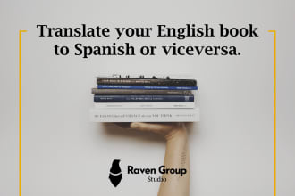 translate your english book to spanish or viceversa