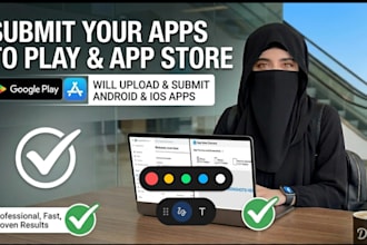 upload and submit android and ios apps to play and app store
