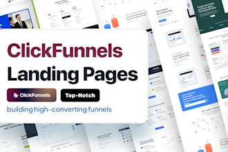 design clickfunnels sales funnel, landing page and lead generation funnel