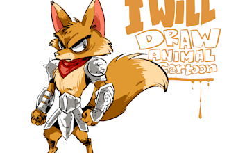 draw cartoon cute animal
