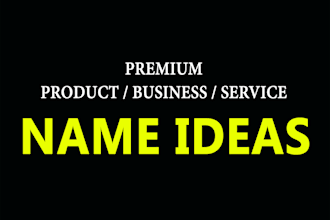 make of amazing original name ideas for your business, brand, or service